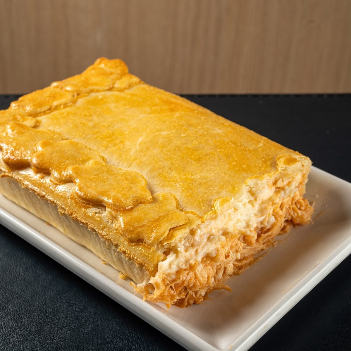 Torta de frango com catupiry